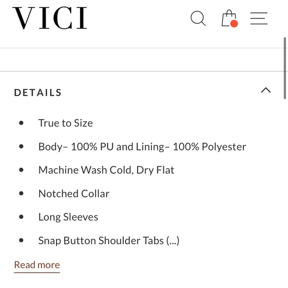 Vici Gramercy pocketed faux leather Moto jacket - Picture 8 of 9